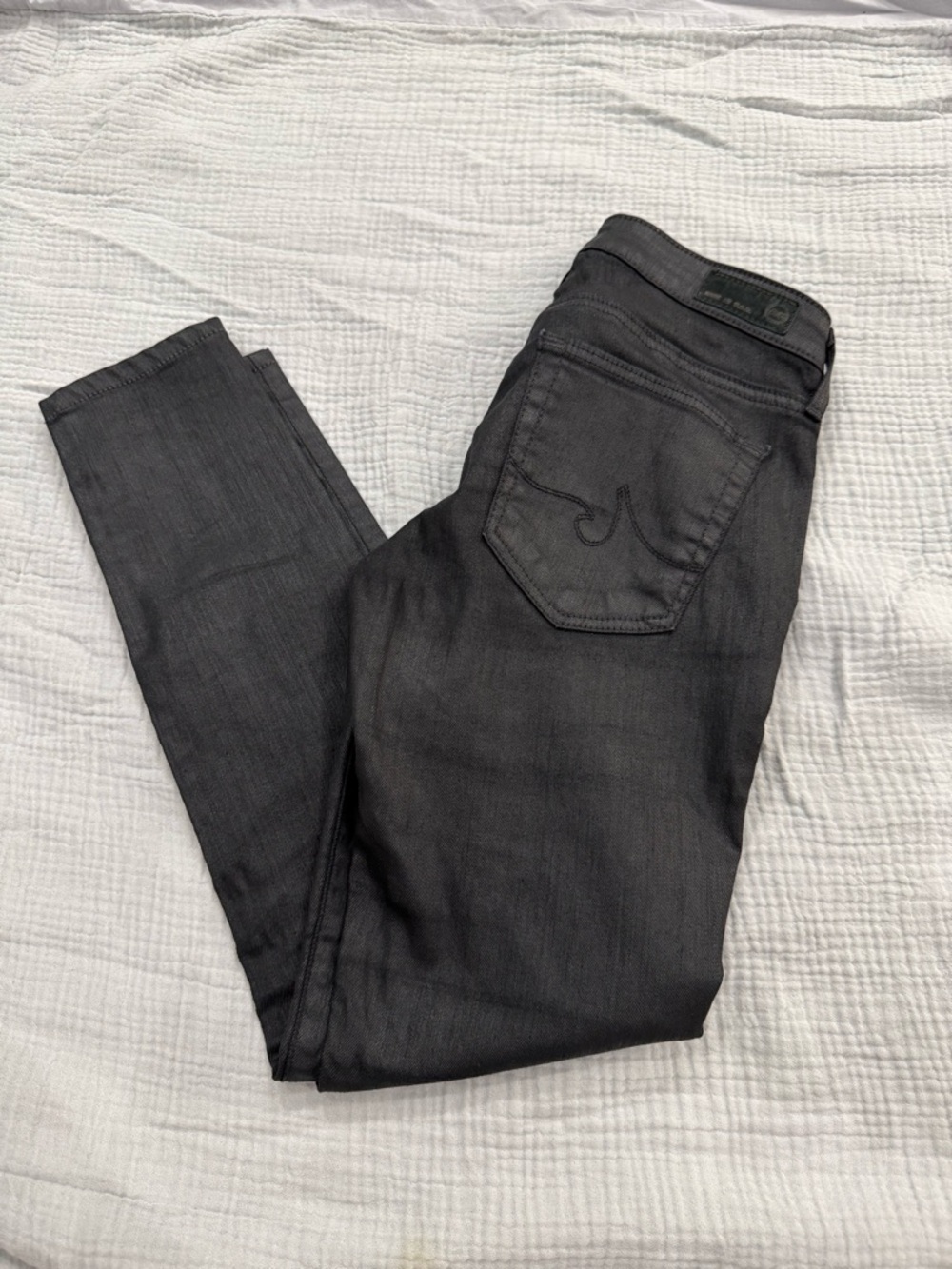 Ag Adriano Goldschmied Black Skinny Jeans